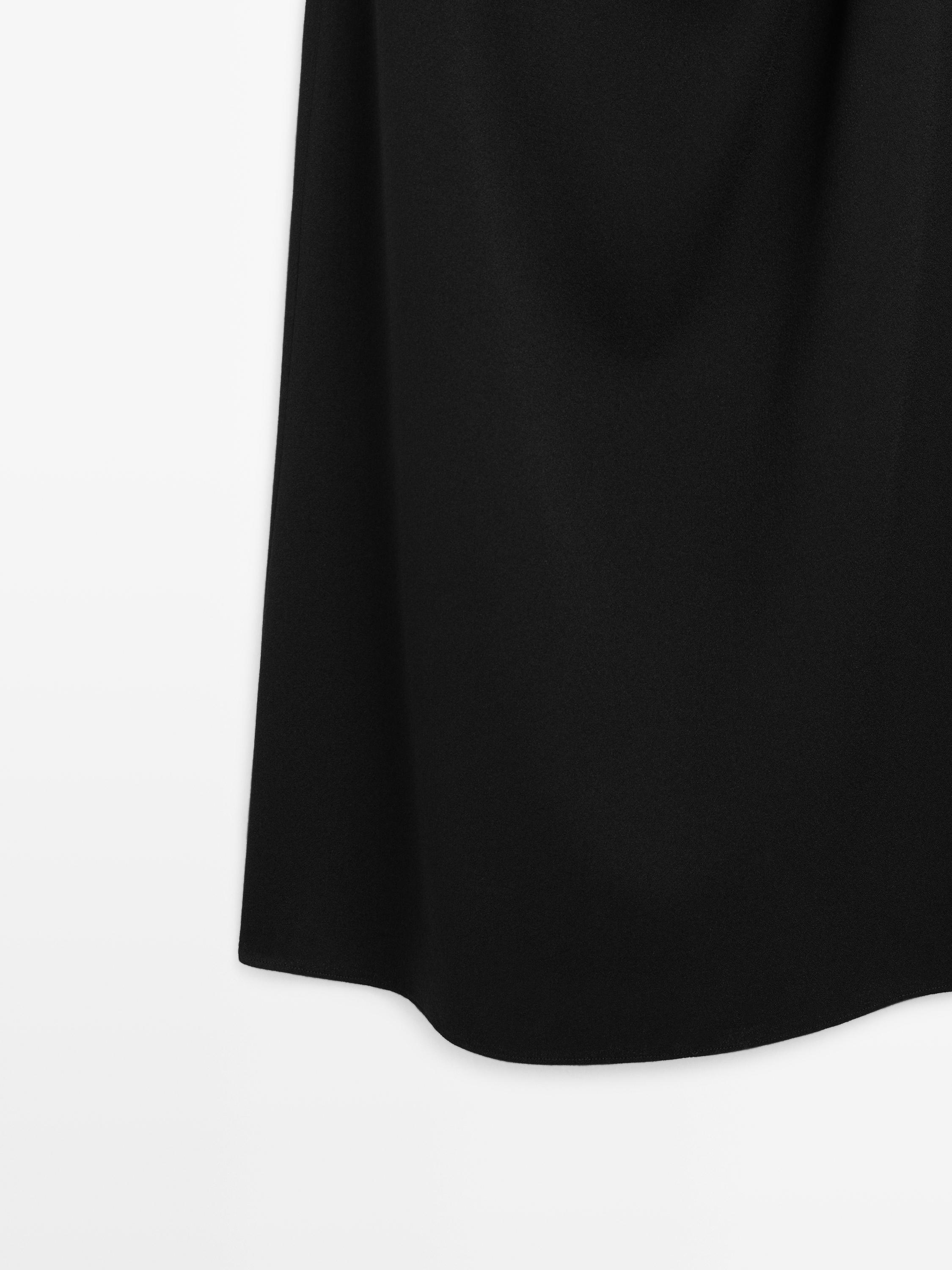 Long halter dress with back detail - LIMITED